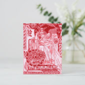 Red Queen Corbie Postkarte (Stehend Vorderseite)
