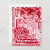 Red Queen Corbie Postkarte (Vorne/Hinten)