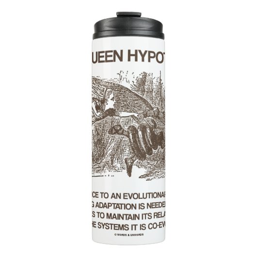 Red Queen Hypothese Wonderland Alice Red Queen Thermosbecher (Vorderseite)