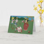 Red Queen Karte (Gelbe Blume)