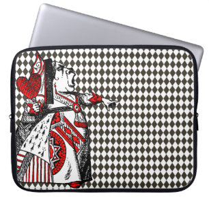 Red Queen of Hearts Alice im Wunderland Diamonds Laptopschutzhülle