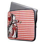 Red Queen of Hearts Alice im Wunderland Diamonds Laptopschutzhülle (Vorderseite Links)
