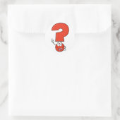 Red Question Mark Stickers (Tasche)