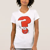 Red Question Mark Womens T - Shirt (Vorderseite)