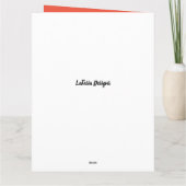 Red Quilted African American 1st Lady Birthday Karte (Rückseite)