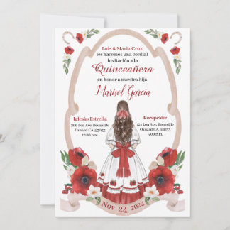 Red Quinceanera Charra, Rancho Charro Western