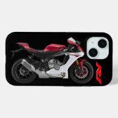 Red R1 Sportsbike Motorrad Case-Mate iPhone Hülle (Rückseite (Horizontal))