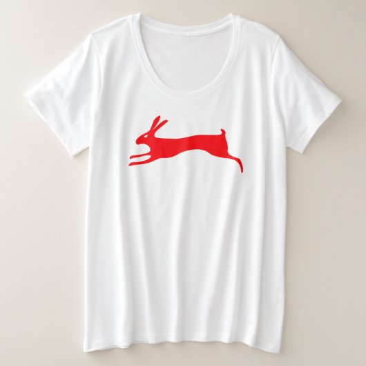 RED RABBIT INDIVIDUELLE NAME Women's Plus-Size-T - Große Größe T-Shirt (Design vorne)