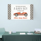 Red Race Car Baby Dusche Banner (Messeveranstaltung)