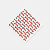 Red Race Car Boy Racing 2 Fast Birthday Party Serviette (Ecke)