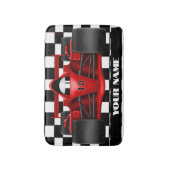 Red Race Car Drag Rennen Rug Mat Wohngestaltung Badematte (Vorderseite Vertikal)