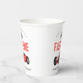 Red Race Car Fast 1 Party zum 1. Pappbecher (Rechts)