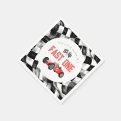 Red Race Car Fast 1 Party zum 1. Serviette (Ecke)