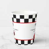Red Race Car | KINDERGEBURTSTAG PARTY Pappbecher (Links)