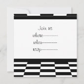 Red Race Car mit Checkbox Einladung (Rückseite)