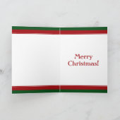 Red Race Car mit Checkbox Flag Weihnachten (Innenseite)