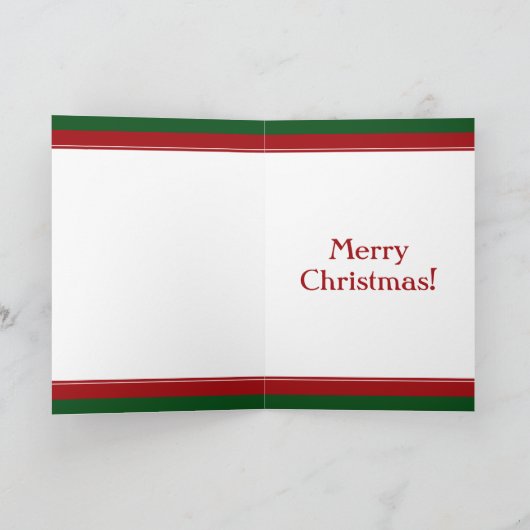 Red Race Car mit Checkbox Flag Weihnachten (Innenseite)