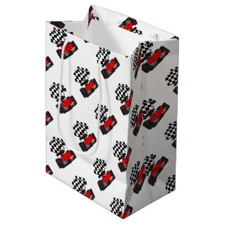 Red Race Car mit Checkbox Mittlere Geschenktüte