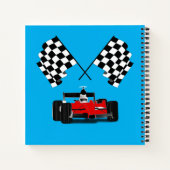 Red Race Car mit Checkbox Notizblock (Rückseite)