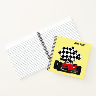 Red Race Car mit Checkbox Notizblock