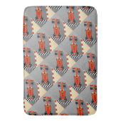 Red Race Car Motor Sports Badematte (Vorderseite Vertikal)