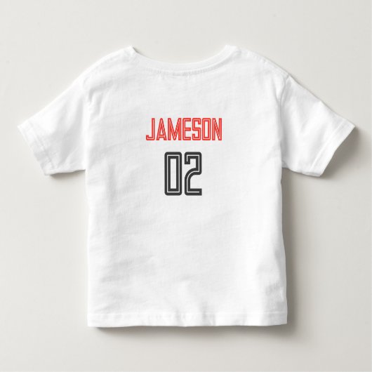 Red Race Car Zwei Fast Birthday Boy Shirt (Rückseite)