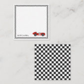 Red Race Card Jungs personalisiert Mitteilungskarte (Vorne/Hinten)