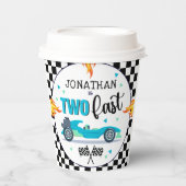 Red Racer Birthday Party for Toddler Boy Pappbecher (Vorderseite)