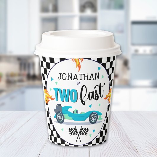 Red Racer Birthday Party for Toddler Boy Pappbecher