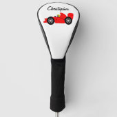Red Racing Car Design Golf Headcover (Vorderseite)
