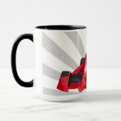 Red Racing Car Driver Tasse (Links)