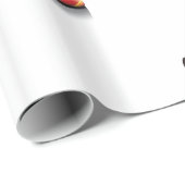 Red Racing Car Geschenkpapier (Rolleneckpunkt)