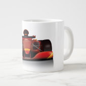 Red Racing Car Jumbo-Tasse (Vorderseite Rechts)