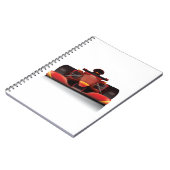 Red Racing Car Notizblock (Linke Seite)