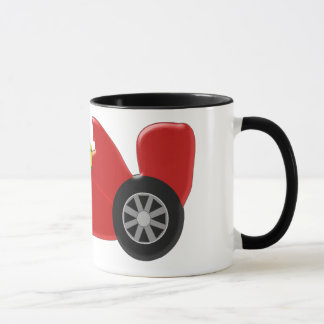 Red Racing Car nur Namen hinzufügen Tasse