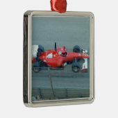 Red Racing Car Ornament Aus Metall (Rechts)