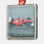 Red Racing Car Ornament Aus Metall (Links)
