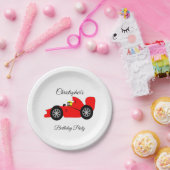 Red Racing Car Pappteller (Party)