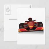 Red Racing Car Postkarte (Vorne/Hinten)