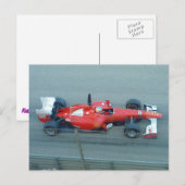 Red Racing Car Postkarte (Vorne/Hinten)