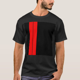 Red Racing Streifen T-Shirt