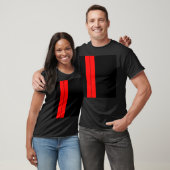 Red Racing Streifen T-Shirt (Unisex)