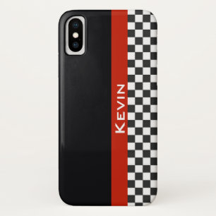 Red Racing Stripe Design iPhone X Fall Case-Mate iPhone Hülle