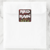 RED RAIN INDICA QUADRATISCHER AUFKLEBER (Tasche)