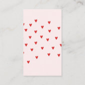 Red Rainbow baby shower Begleitkarte (Rückseite)