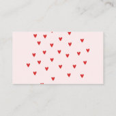 Red Rainbow baby shower Diaper Raffle Begleitkarte (Rückseite)