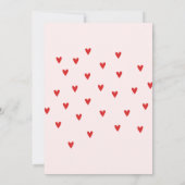 Red Rainbow baby shower  Einladung (Rückseite)