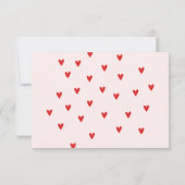 Red Rainbow baby shower thank you Dankeskarte (Rückseite)