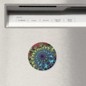 Red Rainbow Burst Magnet (In Situ (Geschirrspüler))