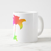 Red Rainbow Floral Gift Jumbo-Tasse (Vorderseite Rechts)